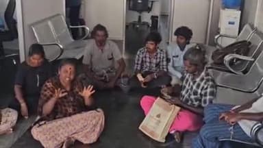 தாராபுரம்: தாராபுரம் கண்ணன் நகர் பகுதியில் தனியார் நிதி நிறுவனத்தை முற்றுகையிட்டு  குடும்பத்துடன் போராட்டத்தில் ஈடுபட்டதால் பரபரப்பு