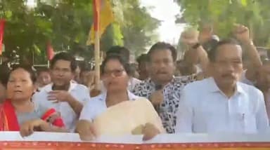 জিরানিয়া: মান্দাই BJP কার্যালয় ভাঙচুরের দায়ে গ্রেপ্তার অভিযুক্তকে মুক্তির দাবিতে মান্দাই থানা ঘেরাও করল তিপ্রা মোথা