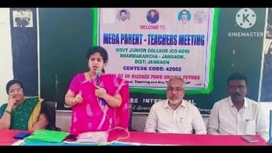 దేవరుప్పుల: తల్లిదండ్రులు సహకరిస్తే విద్యార్థుల సర్వతోముఖభివృద్ధికి కృషి చేస్తాం:ఇంటర్ బోర్డ్ జాయింట్ సెక్రెటరీ కంజర్ల వసుంధర