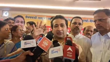 वैभववाडी: वैभववाडी येथे पालकमंत्री नितेश राणे यांनी साधला पत्रकारांशी संवाद