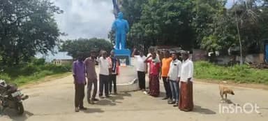 బల్మూర్: బల్మూరు మండల కేంద్రంలో డాక్టర్ బాబాసాహెబ్ అంబేద్కర్ విగ్రహం వద్ద భగత్ సింగ్ 118 వ జయంతి ఉత్సవాలు