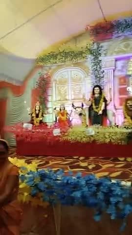 धनौरा,, सुनवारा में हुआ भव्य दुर्गा मूर्ति का आयोजन 64जोगनी माता को देखने उमड़ी भक्तों की भीड़