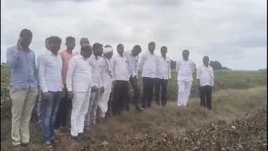 सोनपेठ: सोनपेठ तालुक्यातील अतिवृष्टीमुळे उध्वस्त झालेल्या पिकांची थेट बांधावर उतरून आमदार राजेश विटेकर यांनी केली पाहणी