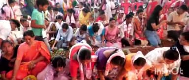 হাজো: আজি মহা-অষ্টমী হাজো বৰম্বৈ পূজা মণ্ডপত আৰম্ভ সন্ধি পূজা,শতাধিক ভক্তই কৰিলে সন্ধি পূজা