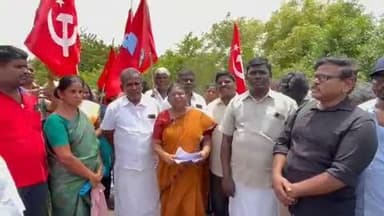 அவிநாசி: ஈட்டி வீரம்பாளையம் பகுதியில் மார்க்சிஸ்ட் கம்யூனிஸ்ட் கட்சி சார்பில் குடியேறும் போராட்டம் நடைபெற்றது