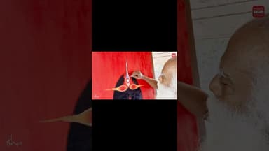 सद्गुरु ने देवी को कैनवास पर जीवंत किया #Throwback