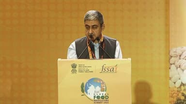 Shri Rajit Punhani, CEO, FSSAI discusses significance of GFRS in his address at the inaugural ceremony. #GFRS2025