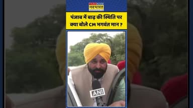 Punjab में बाढ़ की स्थिति पर क्या बोले CM Bhagwant Mann ? | #shortsvideo #shorts #monsoon2025