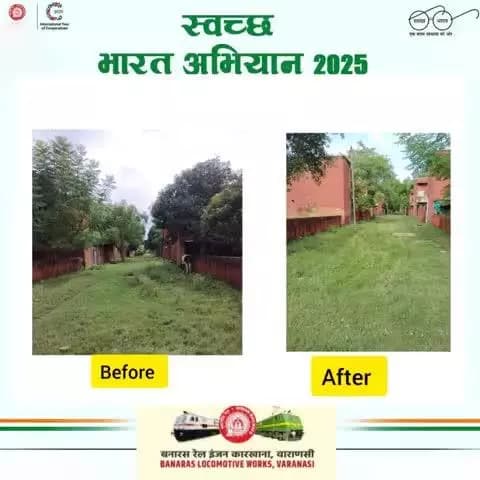 बरेका में "स्वच्छता अभियान- 2025" के अंतर्गत बरेका पश्चिमी उपनगर परिसर में एक गहन स्वच्छता अभियान आयोजित किया गया जिसमें साफ- सफाई एवं कचरा निस्तारण कर "स्वच्छ भारत- स्वस्थ भारत" का संदेश दिया गया।
#SwachhtaAbhiyan2025 @railminindia @gmblw