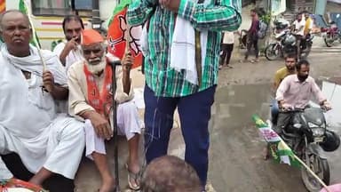 नगर पंचायत चिनारी कर्पूरी चौक एनडीए और घटक दल के द्वारा बिहार ब बन्द किया गया