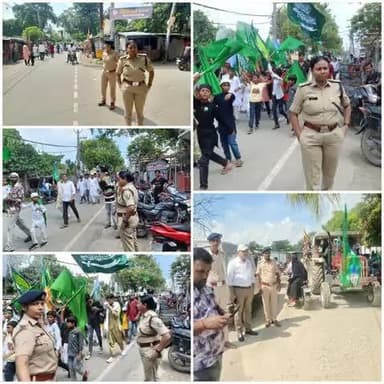 #ईद_ए_मिलाद_उन_नबी पर्व को शांतिपूर्ण और सुरक्षित माहौल में सम्पन्न कराने एवं विधि-व्यवस्था बनाए रखने के दृष्टिगत आज दिनांक 05.09.2025 को #पुलिस उपाधीक्षक, (मुख्यालय) कटिहार द्वारा पर्व के दृष्टिगत भीड़-भाड़ वाले संभावित क्षेत्रों में भ्रमण
