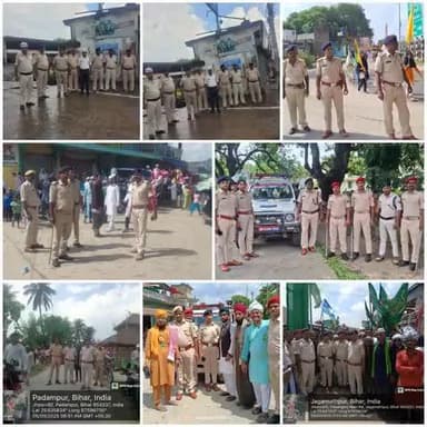 #पुलिस_अधीक्षक_कटिहार के निर्देशानुसार #ईद_ए_मिलाद_उन_नबी को सुरक्षित एवं सौहार्द्रपूर्ण माहौल में संपन्न कराने हेतु सभी चौक-चौराहो पर #कटिहार_पुलिस पूरी सक्रियता के साथ मौजूद है।