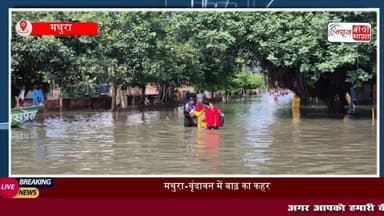 यमुना खतरे के निशान से ऊपर: मथुरा-वृंदावन में हर ओर पानी ही पानी, ज्ञान गुदड़ी और रमनरेती आश्रम भी पानी की चपेट में
#मथुरा #यमुना #रामनरेति #वृंदावन #पानी