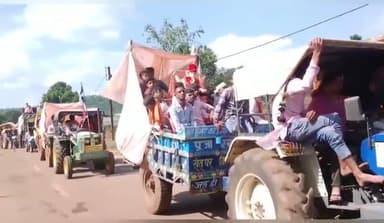 ग्राम बाजना में बड़ी धूमधाम से निकल गया गणेश विसर्जन का जुलूस