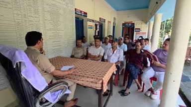 थल: थल थाने में नव नियुक्त थानाध्यक्ष ने की बैठक