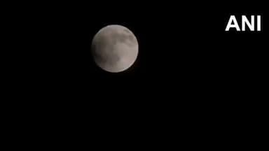Chennai, Tamil Nadu | The partial phase of the Total #LunarEclipse begins