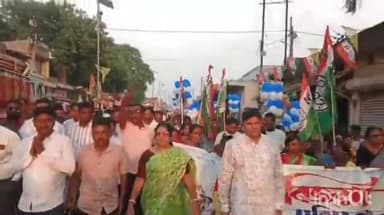 তালড্যাংরা: তালডাংরা ব্লক তৃণমূল কংগ্রেসের বিজয়া সম্মেলন উপলক্ষে মিছিল হল তৃণমূলের তালডাংরা বাজারে, উপস্থিত বিধায়ক ও সভাধিপতি