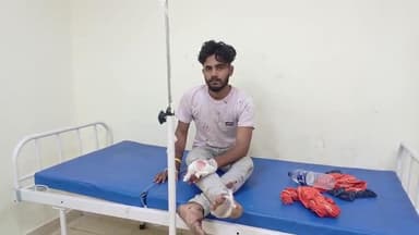 बोआरीजोर: राजा भीठा चौक के पास सड़क दुर्घटना में युवक घायल