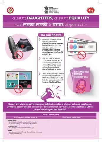 A society that celebrates its daughters is a society that prospers.
This #InternationalDayOfTheGirlChild lets pledge to #EndGenderBiasedSexSelection and champion equality for every girl
