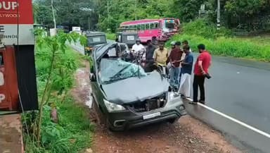 തലശ്ശേരി: മാഹി ഹുസൻമൊട്ടയിൽ സ്വകാര്യ ബസ്സിടിച്ച് കാർ യാത്രക്കാരൻ മരിച്ചു
