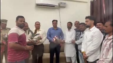 साढौरा: सढौरा में एसपी कमलदीप गोयल का राष्ट्रीय गौ सेवा दल ने बारोट का पौधा भेंट कर किया स्वागत