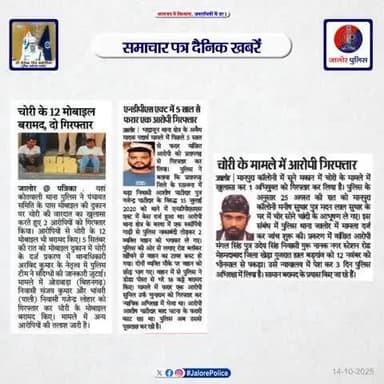 #जालोर : #समाचार पत्र #दैनिक खबरें :-