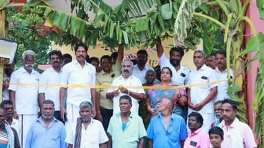 செஞ்சி: கெங்கபுரம் ஊராட்சியில், சட்டமன்ற உறுப்பினர் தொகுதி மேம்பாட்டு நிதியிலிருந்து கட்டப்பட்ட "பகுதி நேர நியாய விலை கடையை திறந்து வைத்த சட்டமன்ற உறுப்பினர்