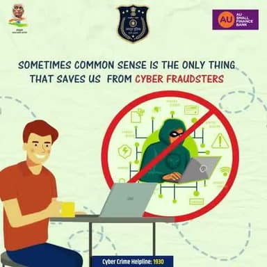 SOMETIMES COMMON SENSE IS THE ONLY THING
THAT SAVES US FROM CYBER FRAUDSTERS.
Stay smart. Stay safe.