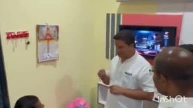 పూడూర్: పెద్ద ఉమ్మెంతల్ గ్రామానికి చెందిన రామచంద్రయ్యను పరామర్శించిన రాష్ట్ర కిసాన్ మోర్చా ఉపాధ్యక్షులు మారుతి కిరణ్