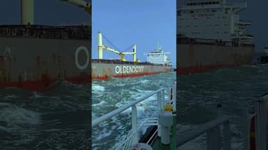 Biggest bulk carrier ship running open sea view || Voice of Sea || #shortvideo #ship #shiplovers