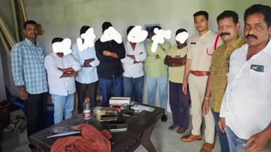 చివ్వెంల: బీబీ గూడెం శివారులో ఆరుగురు పేకట రాయుళ్ల అరెస్ట్... నగదు సెల్ ఫోన్లు స్వాధీనం