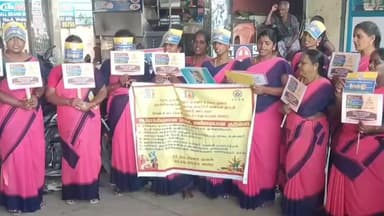 வாலாஜாபாத்: வாலாஜாபாத் பேருந்து நிலையம் அருகே சமூக நலன் & மகளிர் உரிமைத்துறை ஒருங்கிணைந்த குழந்தைகள் வளர்ச்சி பணிகள் திட்டம் சார்பில் விழிப்புணர்வு நிகழ்ச்சி