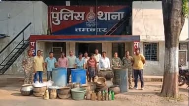 तमनार: तमनार में अवैध शराब पर की गई बड़ी कार्रवाई