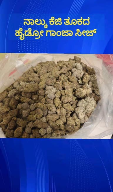 ದೇವನಹಳ್ಳಿ: ಕೆಂಪೇಗೌಡ ಏರ್ಪೋರ್ಟ್ ನಲ್ಲಿ ನಾಲ್ಕು ಕೆಜಿ ತೂಕದ ಹೈಡ್ರೋ ಗಾಂಜಾ ವಶಕ್ಕೆ