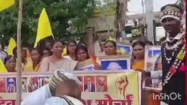 बाभूळगाव: आदिवासी समाज बांधवांच्या वतीने विविध मागण्यासाठी काढण्यात आला तहसीलवर धडक मोर्चा