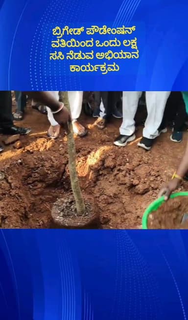 ದೇವನಹಳ್ಳಿ: ಹರಳೂರು ಬಳಿ ಕೈಗಾರಿಕಾ ಪ್ರದೇಶದಲ್ಲಿ ಒಂದು ಲಕ್ಷ ಸಸಿನೆಡುವ ಅಭಿಯಾನ ಕಾರ್ಯಕ್ರಮಕ್ಕೆ ಚಾಲನೆ ನೀಡಿದ ಸಚಿವರು