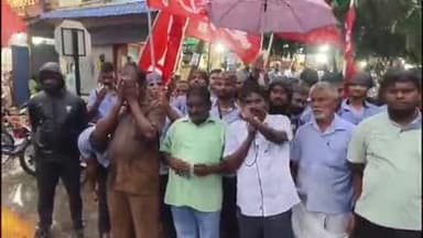 ஆலத்தூர்: பாடாலூரில் எம்ஆர்எப் தொழிலாளர்களுக்கு ஆதரவாக சிஐடியு டாக்ஸி ஓட்டுநர்கள் மற்றும் உரிமையாளர்கள் ஆர்ப்பாட்டம்