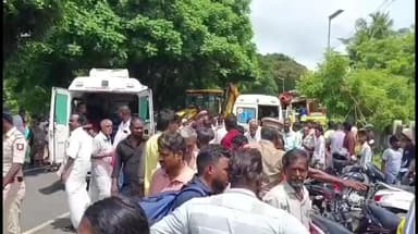 திருவிடைமருதூர்: அரசு பஸ் லாரி நேருக்கு நேர் மோதல்... 35 பேர் காயம் : திருவிடைமருதூர் அருகே பயங்கர விபத்து