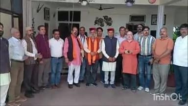 बमसन: प्रदेश कार्यसमिति में नवनियुक्त सदस्य संजीव शर्मा ने प्रो. प्रेम कुमार धूमल से की मुलाकात