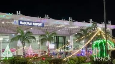 திருப்பரங்குன்றம்: தீபாவளியை முன்னிட்டு மின்னொளியில் ஜொலிக்கும் மதுரை விமான நிலையம்