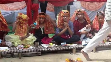 बाबूगंज कस्बे में आयोजित हुआ भव्य कन्याभोज! Kanya Pujan 2025 Babuganj Raebareli #KanyaPujan #vinodjivlogs #divotional