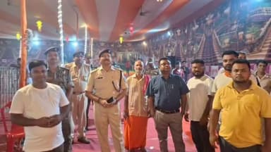 हिरणपुर: एसडीओ और एसडीपीओ पहुँचे हिरणपुर के तारापुर,दुर्गा पूजा पंडाल में सुरक्षा व्यवस्था का लिया जायजा #pakur #durga #puja