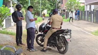 தாம்பரம்: மாடம்பாக்கத்தில் உள்ள தவெக நிர்வாகி நிர்மல் குமார் வீட்டில் கரூர் போலீசார் வருகை நிர்வாகிகள் குவிந்ததால் பரபரப்பு