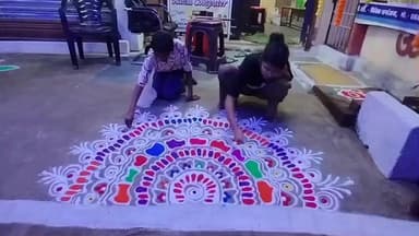 नारायणगंज: नारायणगंज में दीपावली का उल्लास, रंगोली से सजे हर घर के द्वार, कला और संस्कृति का दिखा संगम