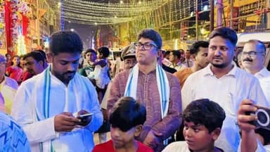 সামশেরগঞ্জ: উৎসবের আমেজে ভাসছে সামশেরগঞ্জ, ঐতিহ্যবাহী কালীপুজোর শুভ সূচনা করলেন SP ও সাংসদ