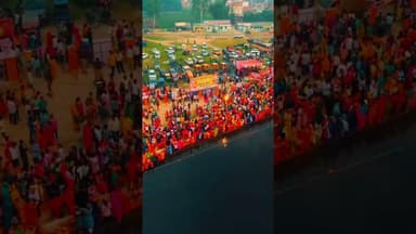 विहारियो का त्यौहार छठ पूजा 🔱😍#prayagraj #chathpuja #reelsinstagram #explore #trending #viral