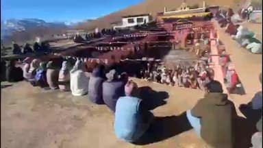 पूह: यमांतक पूजा एवं लामा छम उत्सव पर पहुंचे किन्नौर भाजपा के युवा नेता विशाल नेगी, लोगों से की मुलाकात