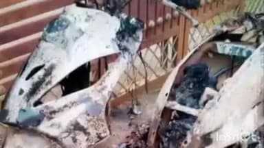 भवारना: गांव मलकैहड़ के चाह में स्कूटी जलकर हुई राख