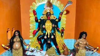 उधवा: उधवा प्रखंड के विभिन्न इलाकों के मंदिरों में हुई मां काली की पूजा, उमड़ी श्रद्धालुओं की भीड़