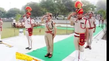 कैथल: कैथल के पुलिस लाइन मैदान में पुलिस शहीदी दिवस मनाया गया, एसपी ने शहीदों के परिवारों को सम्मानित किया